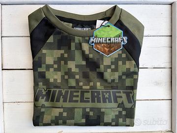 Tshirt Bambino 7-8 anni 128cm Minecraft Sport