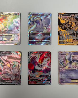 Carte Pokémon V/VMAX/VSTAR Charizard, Mewtwo+album