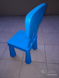 sedia per bambini in plastica