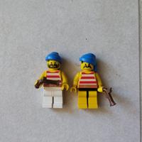 Lotto 2 Minifigure Lego Pirates Pirati Vintage con