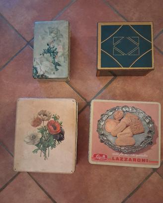 scatole di latta vintage
