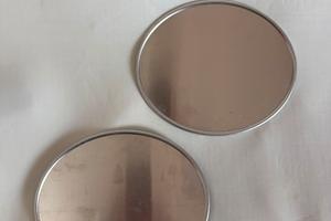 Coppia tabelle portanumero in alluminio cafe racer
