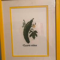 3 quadri 40x30  punto croce per cucina