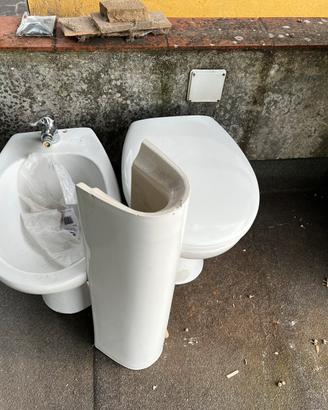 Sanitari da Bagno Completo WC, Bidet, Lavandino
