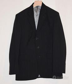 Blazer giacca gessato Simon Jersey tg 48 nuova