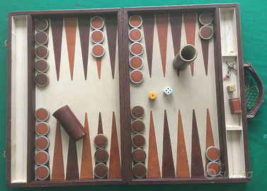 STREPITOSO BACKGAMMON IN PELLE DI ETIENNE AIGNER