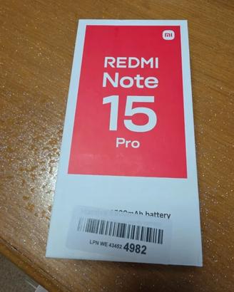 Redmi Note 15 pro Black 8gb ram 256gb