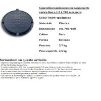 COPERCHIO POZZETTO IN PLASTICA CARRABILE