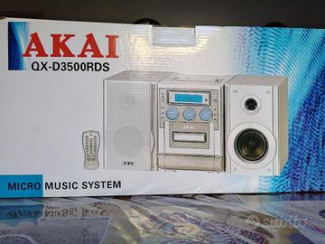 Akai - Micro Music System Hi-Fi NUOVO, mai aperto