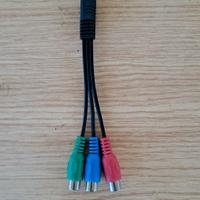 Cavo da 3.5mm Jack a 3 RCA femmina Composito AV TV