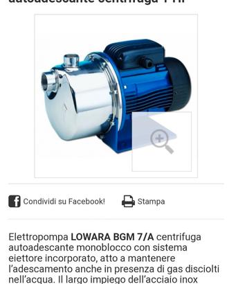 Lowara BGM/ A DA 1HP