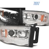 FARI PER DODGE RAM 02-06 CON TUBO LED CROMATO