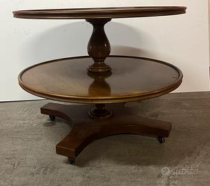 Tavolino da salotto- carrello legno 2 ripiani