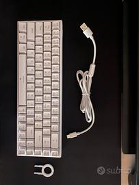 Tastiera gaming bianca