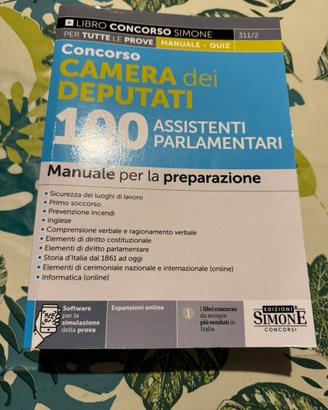 Manuale concorso 100 assistenti parlamentari
