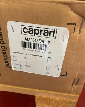 POMPA SOMMERSA CAPRARI MAC612/3A-8 9,2kW 12,5HP 40