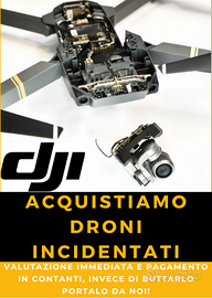 compriamo droni incidentati dji e usati