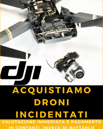 compriamo droni incidentati dji e usati