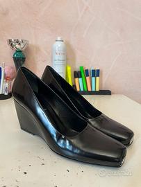 Scarpe zeppa nere lorbac