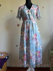 Abito midi a fiori  al polpaccio XS Mohito