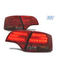 FANALI A LED PER AUDI A4 B7 04-08 AVANT ROSSO FUMÉ