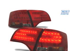 FANALI A LED PER AUDI A4 B7 04-08 AVANT ROSSO FUMÉ