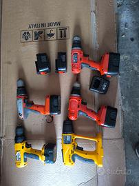 stock 5 avvitatori - per ricambi