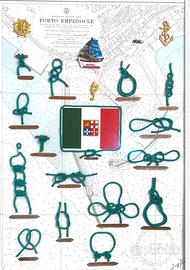 Quadro Nodi e Navi Mare Decorativo, stile nautico