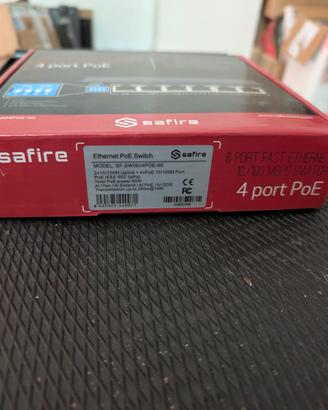 18 pezzi switch 4 porte poe saffire 
