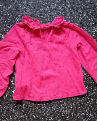 Maglietta fucsia bambina 4 anni (104 cm)