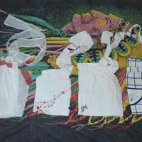 Lotto 4 Mezzi Grembiuli Grembiulini Cucina Vintage