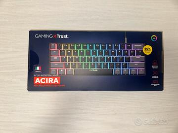 tastiera Trust gaming led rgb NUOVA