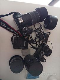Lotto Fotografia Reflex Canon  + 3 Obi
