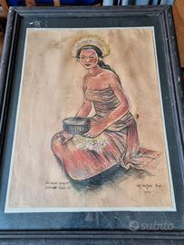 Riproduzione disegno a pastello di W.G. Hofker