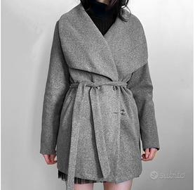 Soprabito cappotto lana con cintura minimal
