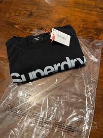 Maglietta Superdry Nera Originale Nuova