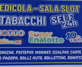 TABACCHI - Sala Slot - Edicola - Bazar