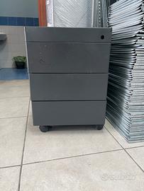 Cassettiera nera da ufficio
