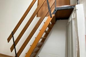 Scala legno e ferro per soppalco/soffitta