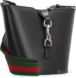 Borsa Gucci a secchiello pelle nera