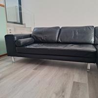 Divano in pelle nera Divani&Divani