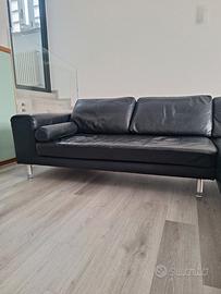 Divano in pelle nera Divani&Divani