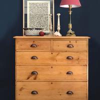 Antica Cassettiera / comò in pino | UK metà 800