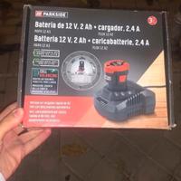 kit batteria + caricatore x12v parkside