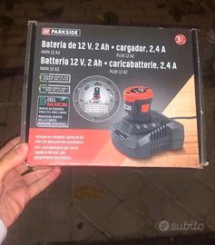 kit batteria + caricatore x12v parkside