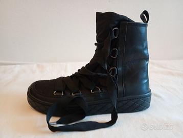 Anfibi Moncler Zoe Boots Leather Nylon Numero 39