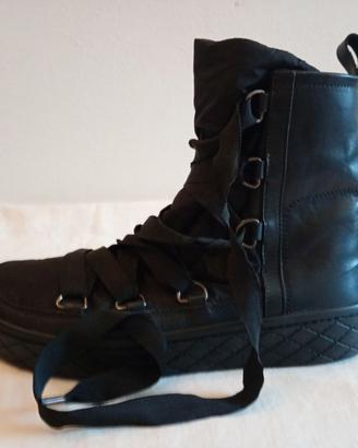 Anfibi Moncler Zoe Boots Leather Nylon Numero 39