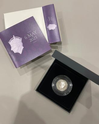 Moneta collezione coronazione RE CARLO