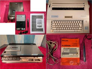 PHILIPS K7, macchina da scrivere e N2205 (registra