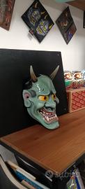 maschera hannya giapponese dipinta a mano